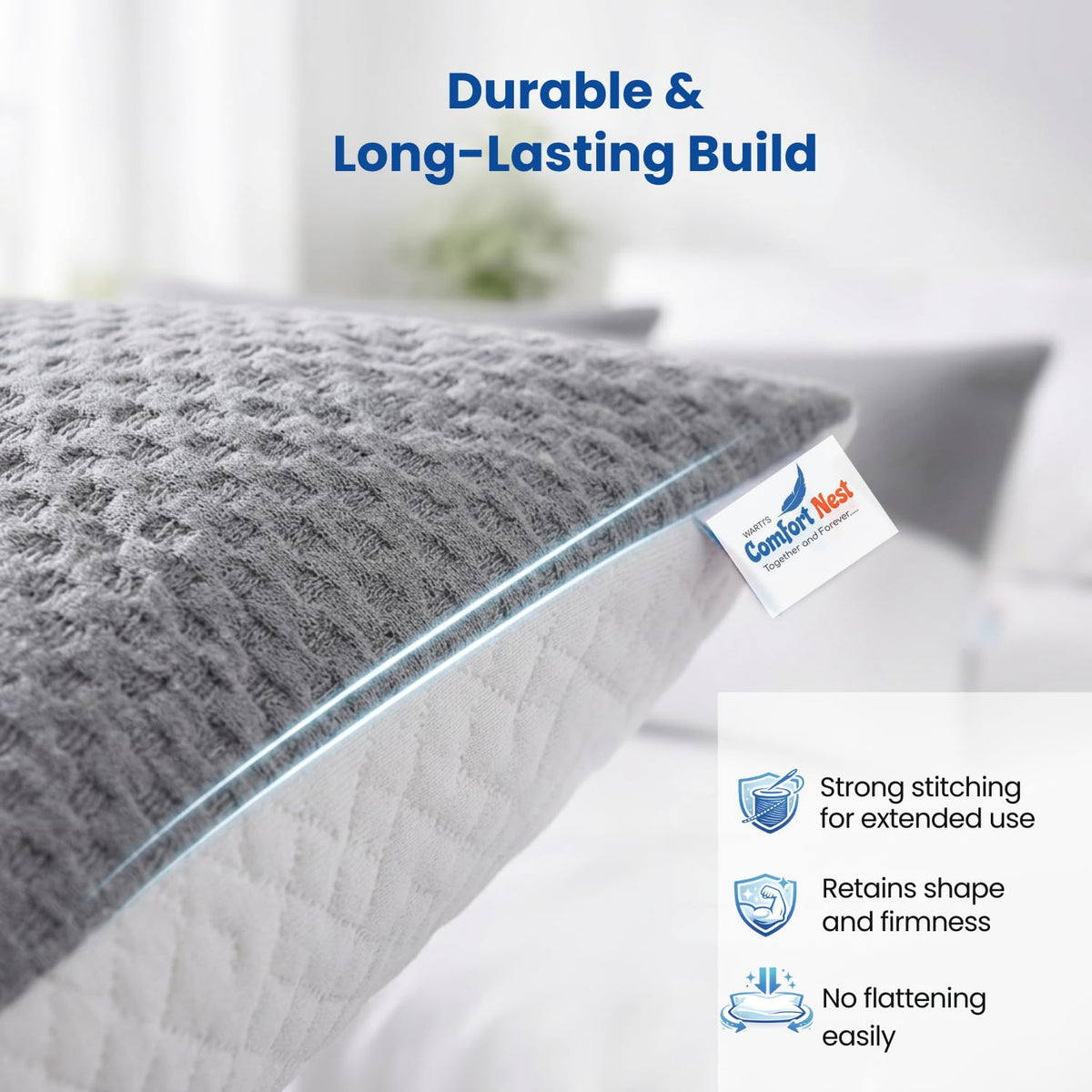 Wartis Comfort Nest Premium Memory Foam Pillows