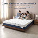 Warti's Comfort Nest Premium Orthopedic Memory Foam Mattress | Premium Viscose Fabric with Removable Cover I 10 Years Warranty