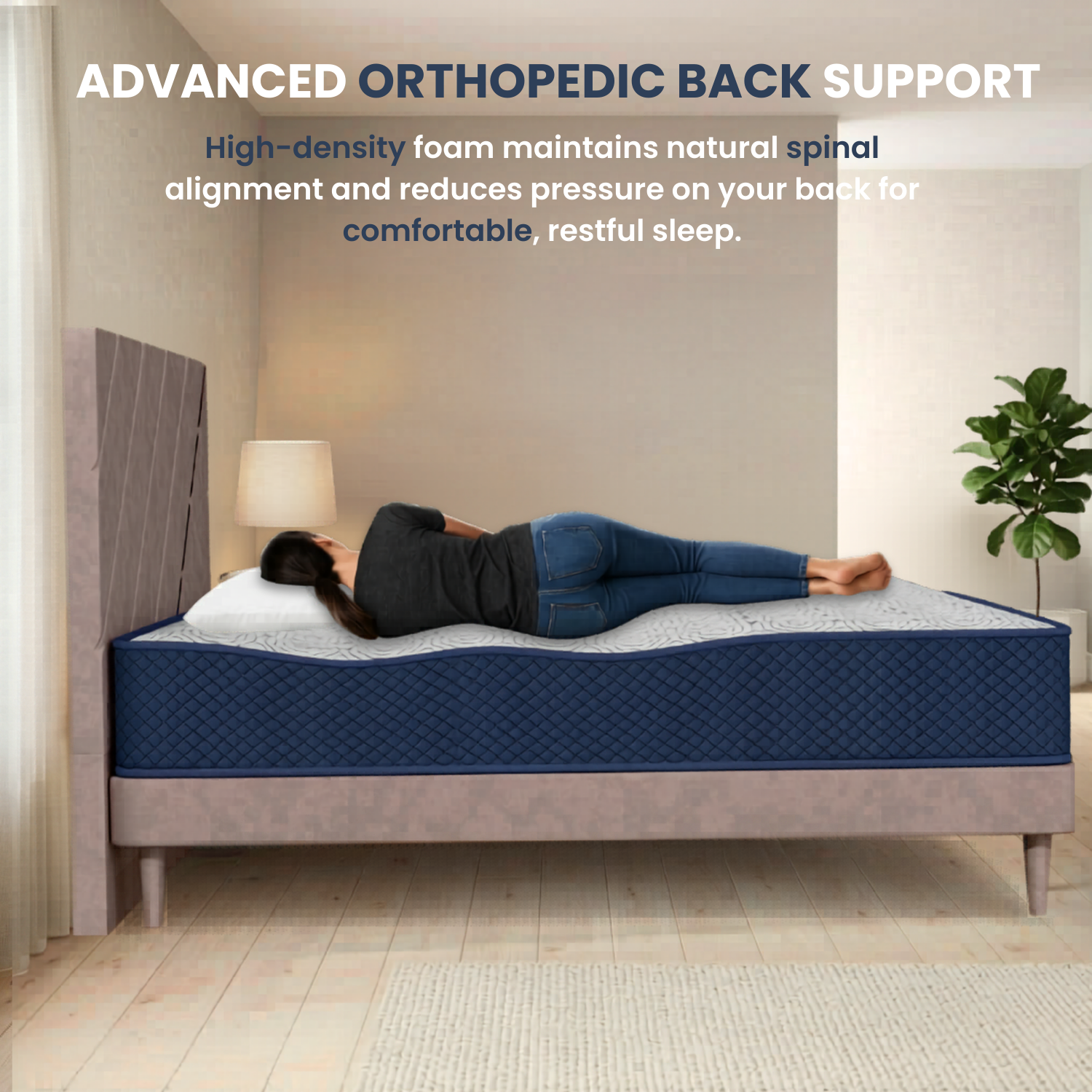 Wartis Comfort Nest | Dual Comfort Mattress | Firm and Soft | Premium Knitted Viscose Fabric | 10 Years Warranty